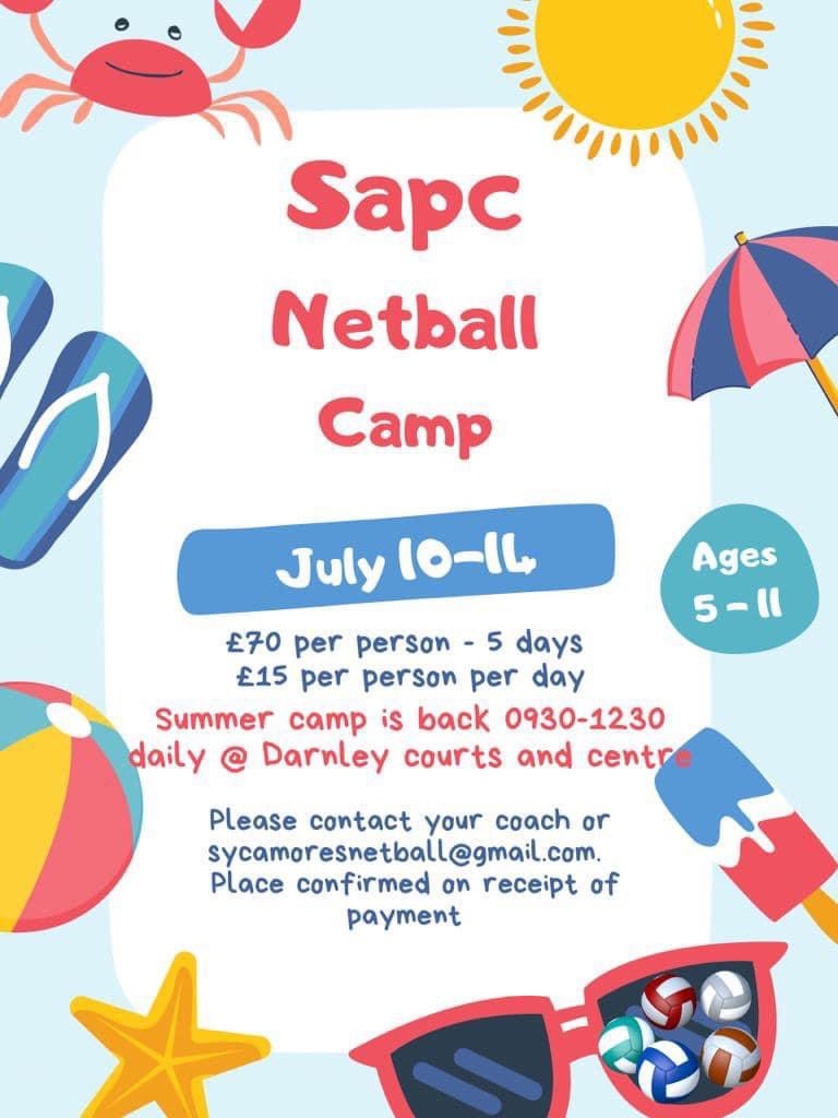 Sycamores Netball-SCIO (@sycamoressapc) on Twitter photo After last years summer camp success, we are back!!! Get in touch if interested. ๐๐โ๏ธ <a href="/GlasgowNetball/">Glasgow Netball(GNA)</a> <a href="/NetballScotland/">Netball Scotland</a> After last years summer camp success, we are back!!! Get in touch if interested. ๐๐โ๏ธ <a href="/GlasgowNetball/">Glasgow Netball(GNA)</a> <a href="/NetballScotland/">Netball Scotland</a>
