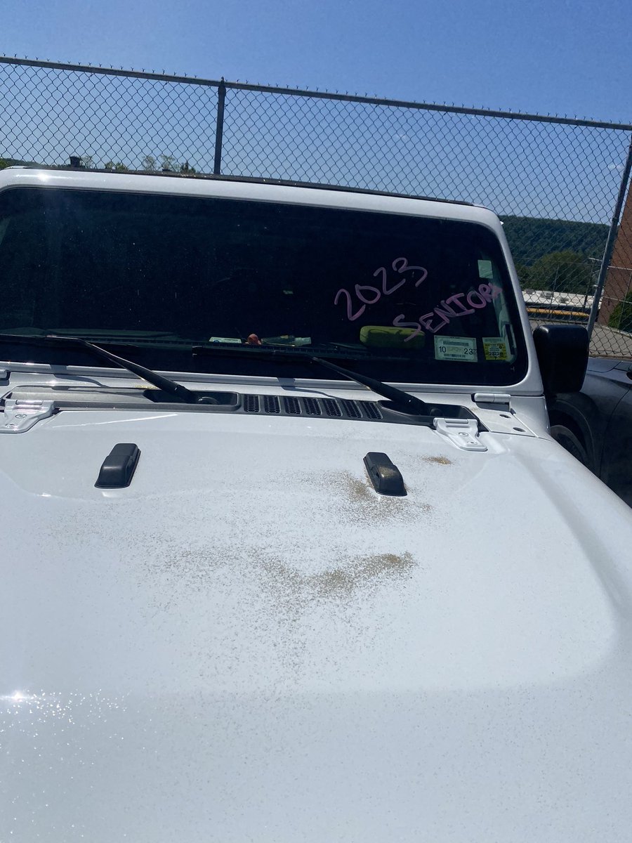 My truck got bedazzled at work today #seniors2023💕