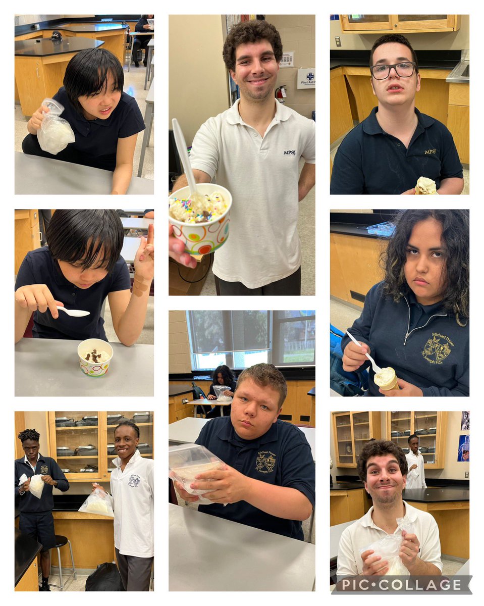 And the winner of “Best Science Lab of the week” goes to Ms. Grossi’s locally developed science class with their “Science of Ice Cream” experiment. 👏 🏆 🍦 #mpsjscience <a href="/MPSJ_TCDSB/">Michael Power/St. Joseph High School</a>