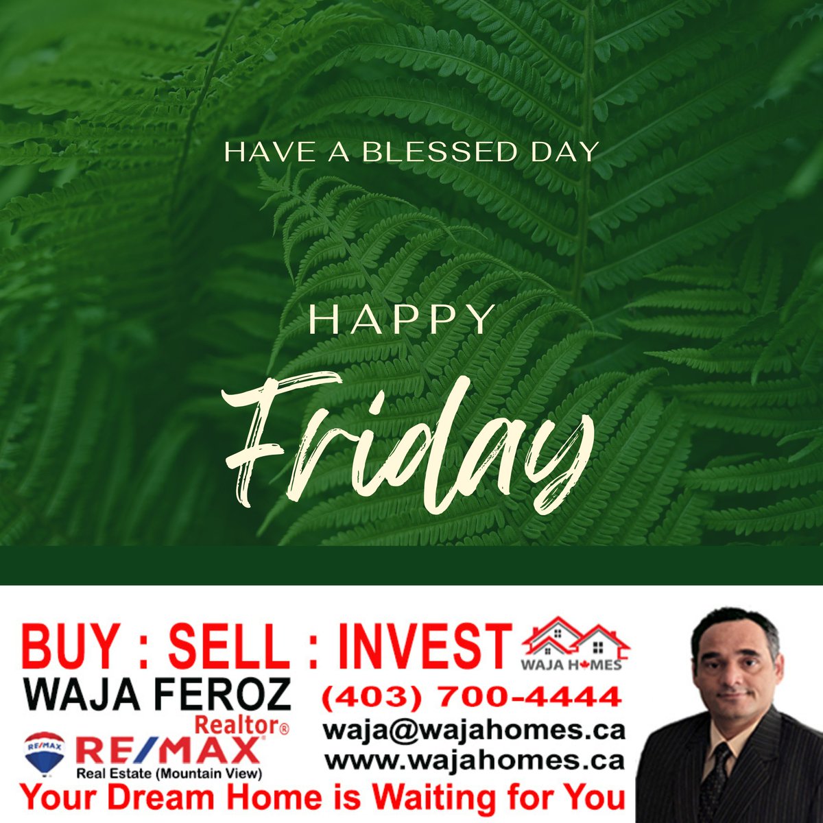 wajatherealtor's tweet photo. Happy Friday
BUY : SELL : INVEST
Call me For All Real Estate Needs
#yyc #realestate #remax #alberta #propertyforsale #buyer #dreamhome #realestatecalgary #propertydevelopment #propertiesincalgary #toronto #toronrorealestate #vancouver #surreybc
Your Dream Home is Waiting For You https://t.co/I1C6PrnRc0