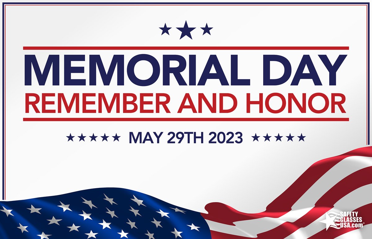 In observance of Memorial Day, Safety Glasses USA will be closed on May 29th to pay our respects and reflect on the immeasurable contributions of our fallen heroes. It is their unwavering commitment and courage that continues to inspire us.
