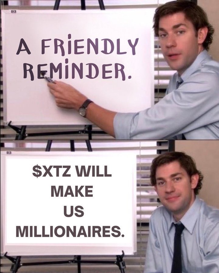 A friendly reminder. 🔥
#Tezos 🚀