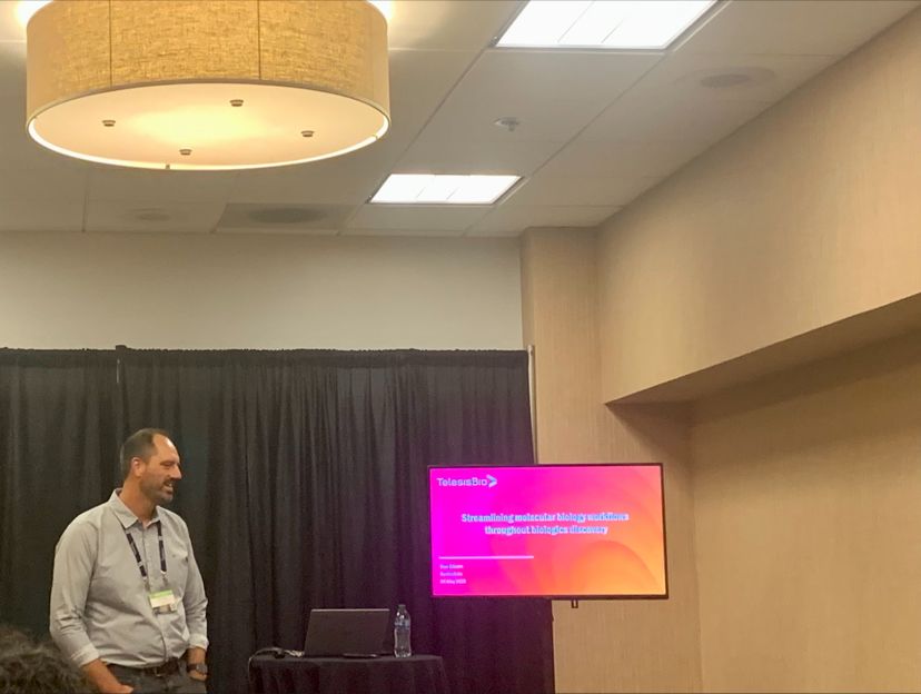 Thank you to all those who joined us at <a href="/SynBioBeta/">SynBioBeta</a>, and attended the presentation "Streamlining molecular biology workflows throughout biologics discovery" by Dan Gibson. 

If you missed it but want more information, contact us here: bit.ly/3BVce5w

#SynBioBeta2023