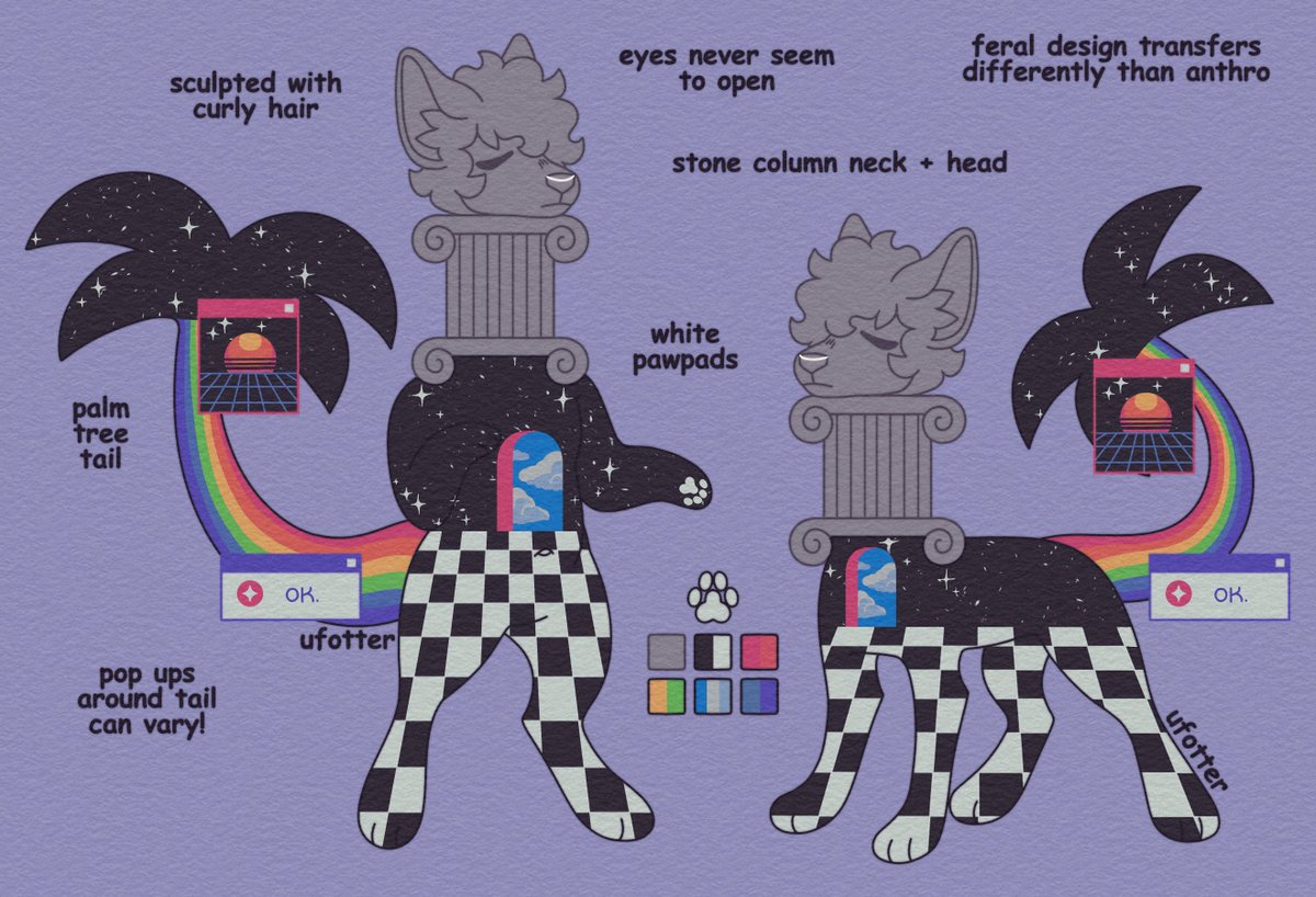 aroswellgrey's tweet image. 🏝️toyhou.se/21720602.void-…🏝️
"After clicking on a pop up about winning a vacation to... a beach in space—You seriously clicked on that? Anyway, this dressed up virus started showing up on your computer screen."
Come check them out! Favs are much appreciated :3 $250 obo!