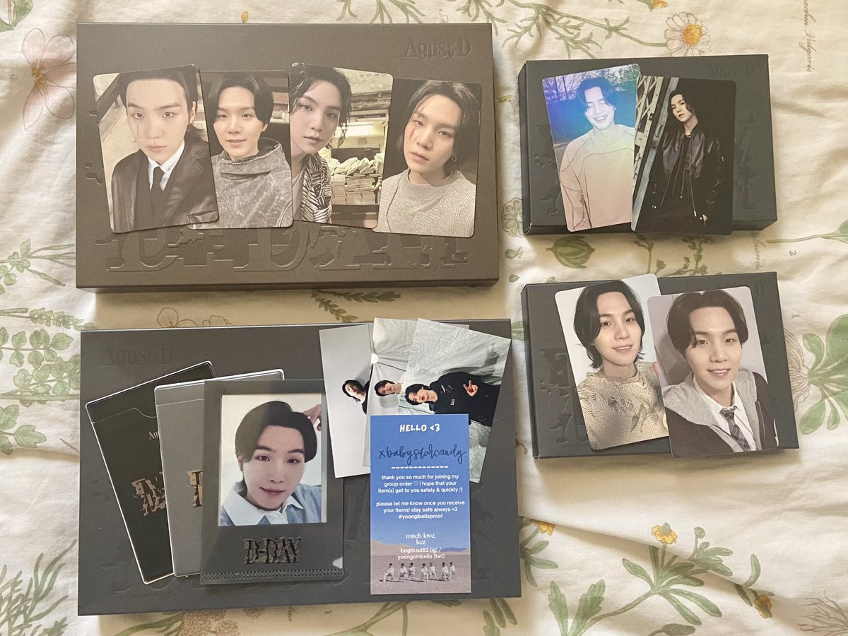 xbabystarcandy's tweet photo. “my gom kind of insane for this” and it’s literally just a bunch of yoongis in one package #yoongibellsproof @yoongombells https://t.co/tV0ltNlodm
