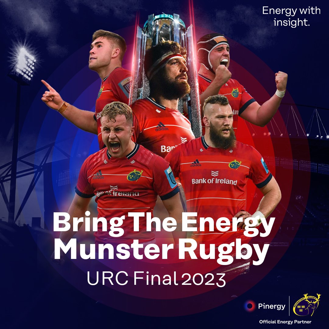 Best of luck to everyone at @Munsterrugby in today's #URC Grand Final in Cape Town. 

#BringTheEnergy and bring that cup home. 

#WeAre16 #PoweringTheDifference #STOvMUN #RedArmyInSA🇿🇦 #SUAF 🔴