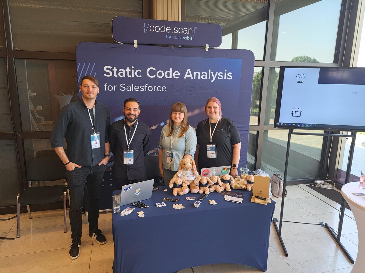 autorabit's tweet image. #ICYMI the AutoRABIT team was in Prague today for @CzechDreamin 2023! Our team had so much fun showcasing our static code analysis tool #CodeScan and networking with the other @Salesforce industry pros. #CD23