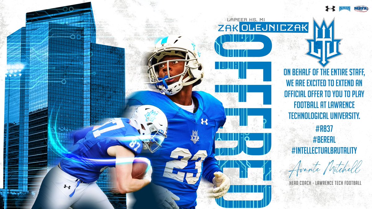 After a great talk with <a href="/CoachWengert/">Kevin Wengert</a>, I am extremely grateful to have received an offer from Lawrence Tech University!