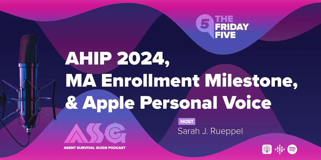 The official date for AHIP 2024 Certification, a milestone for MA enrollment, and more! Listen here: link.chtbl.com/ASGF20230526 
#AHIP #AHIP2024 #MAEnrollment #TwitterClone #ASGPodcast #InsurancePodcast #InsuranceAgent