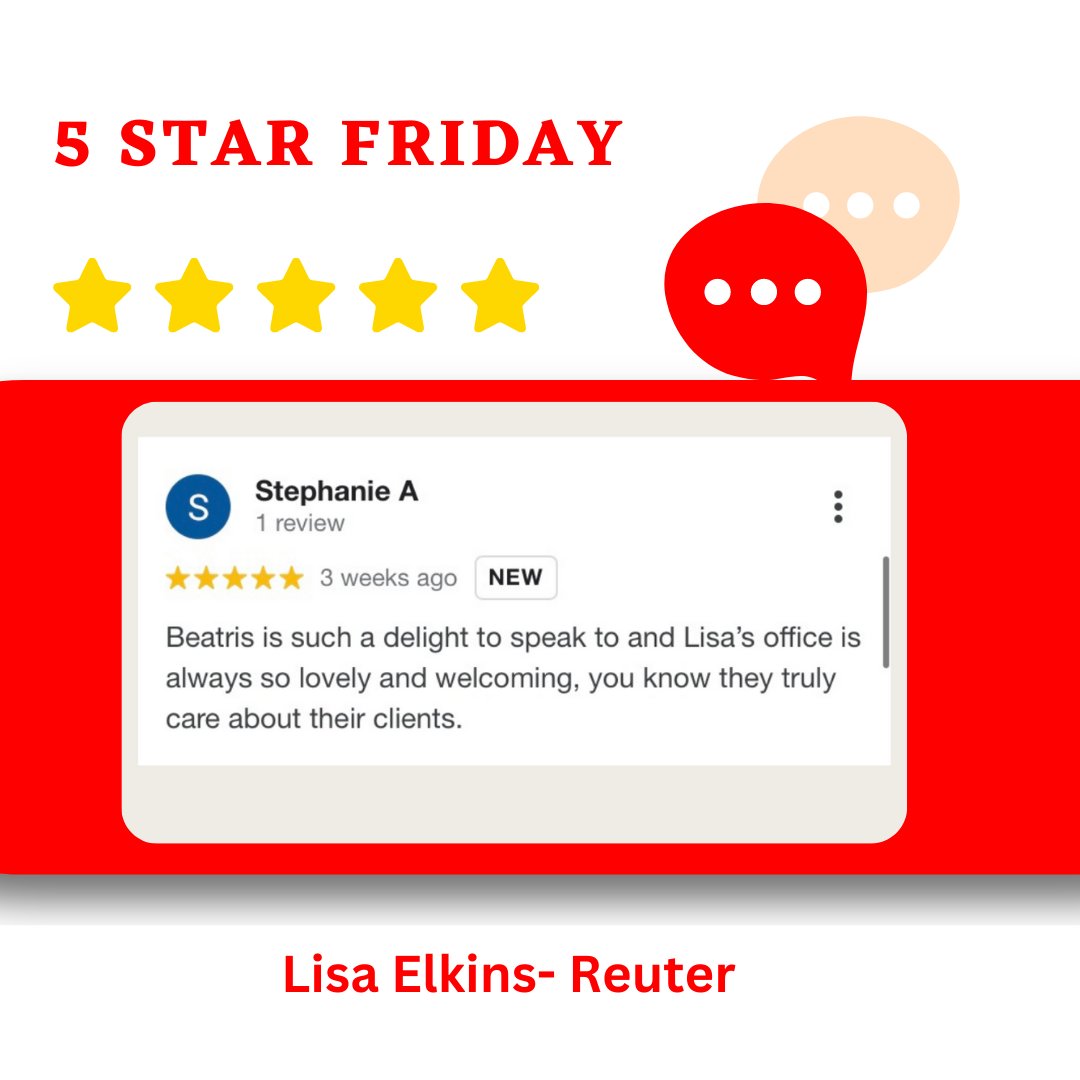 Thank you Stephanie for the kind review, we love to hear from all our customers. Exceptional service is something we always have and always will strive for!
#teamlisaelkinsreuter #fivestarfriday #googlereview #thankyou #statefarm
