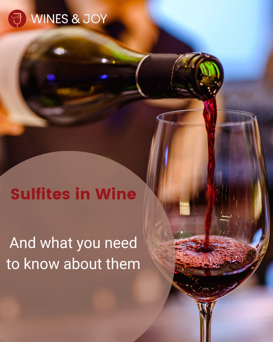 winesandjoy's tweet photo. Let's dive into sulfites in wine! 🍷
- Sulfites are a natural byproduct of fermentation found in all wines, including #naturalwine.
- Wines with >10 ppm sulfites must be labeled "contains sulfites." 
-  Sulfites preserve wine https://t.co/vxOIp9pdJP