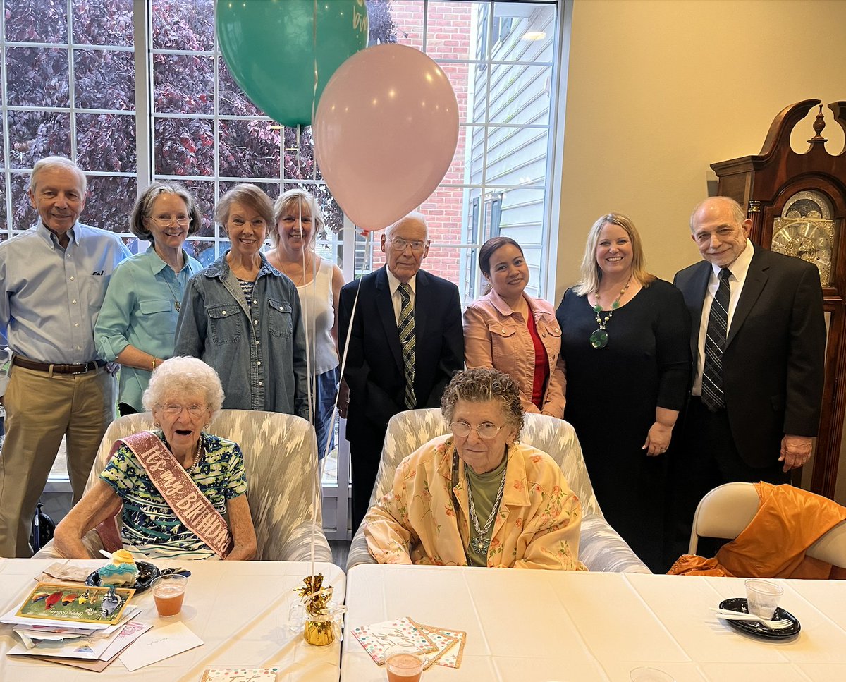 The celebration of an amazing life at 100 years young! Happy Birthday Ruth! #seniorliving #seniorlivingnj #happybirthday #100yearsyoung