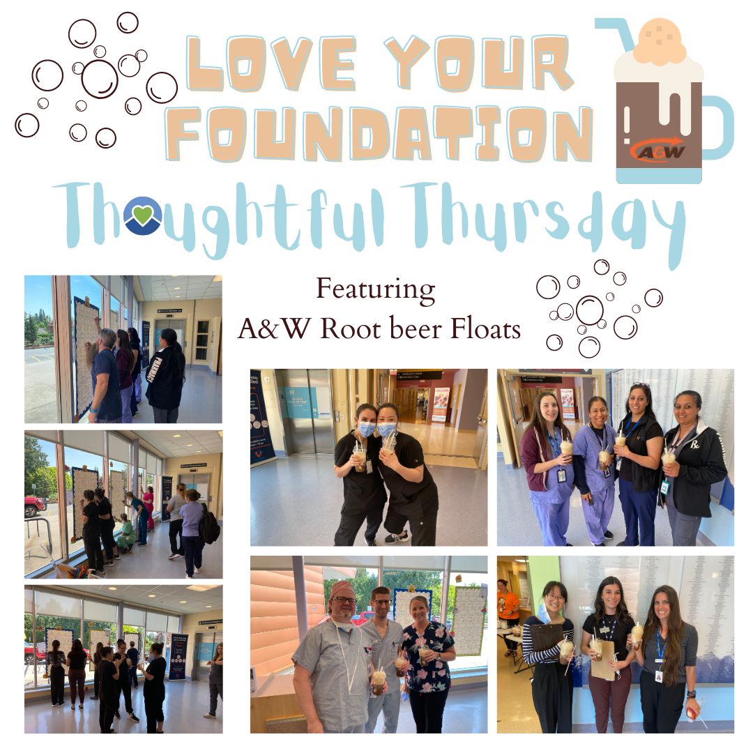 RMHFoundation's tweet photo. Yesterday we had Thoughtful Thursday where all RMH staff were invited to swing by the Foundation office to leave a thoughtful note for their team or other coworkers and to get a tasty @AWCanada Root beer float! #awcanada #rootbeerfloat #mapleridge #ridgemeadows #pittmeadows https://t.co/DrcbfQdBnK