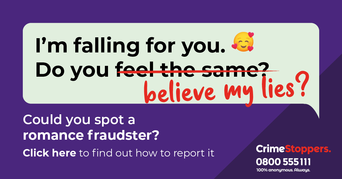 Scammers will often try many tactics.

Romance fraudsters create fake profiles and catfish their victims with stolen images.
They convince people to part with personal info and often, money.

Learn how to spot the signs of #RomanceFraud here: bit.ly/TacklingRomanc…