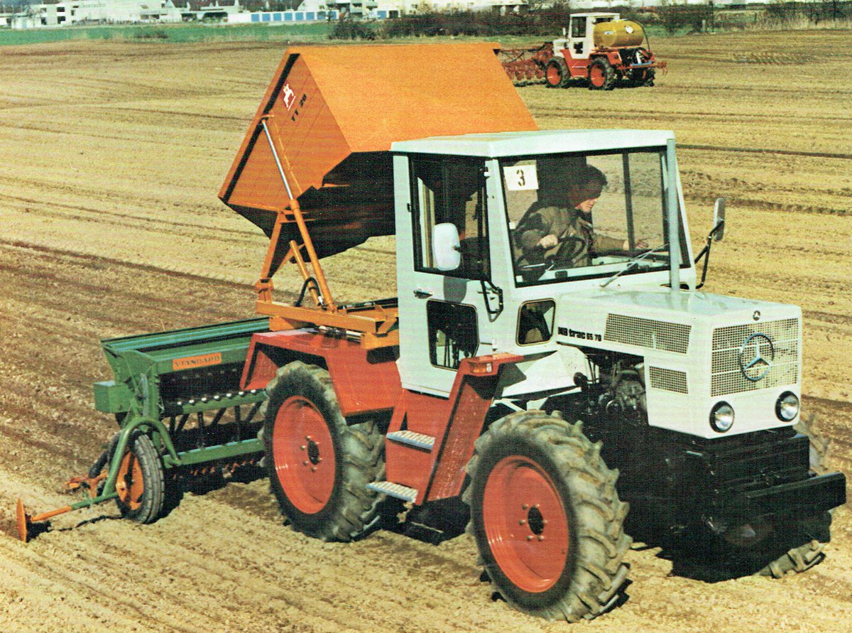 UnimogCommunity's tweet photo. From 9 July, the Unimog Museum will be holding a special exhibition to commemorate the fact that the MB-trac went into production 70 years ago.
#mbtrac #agrar #agriculture #forestry #forst #mbtracpower #systemschlepper #trac #mercedesbenztrac #tractechnik #unimogcommunity https://t.co/4fwXUGJ8nP