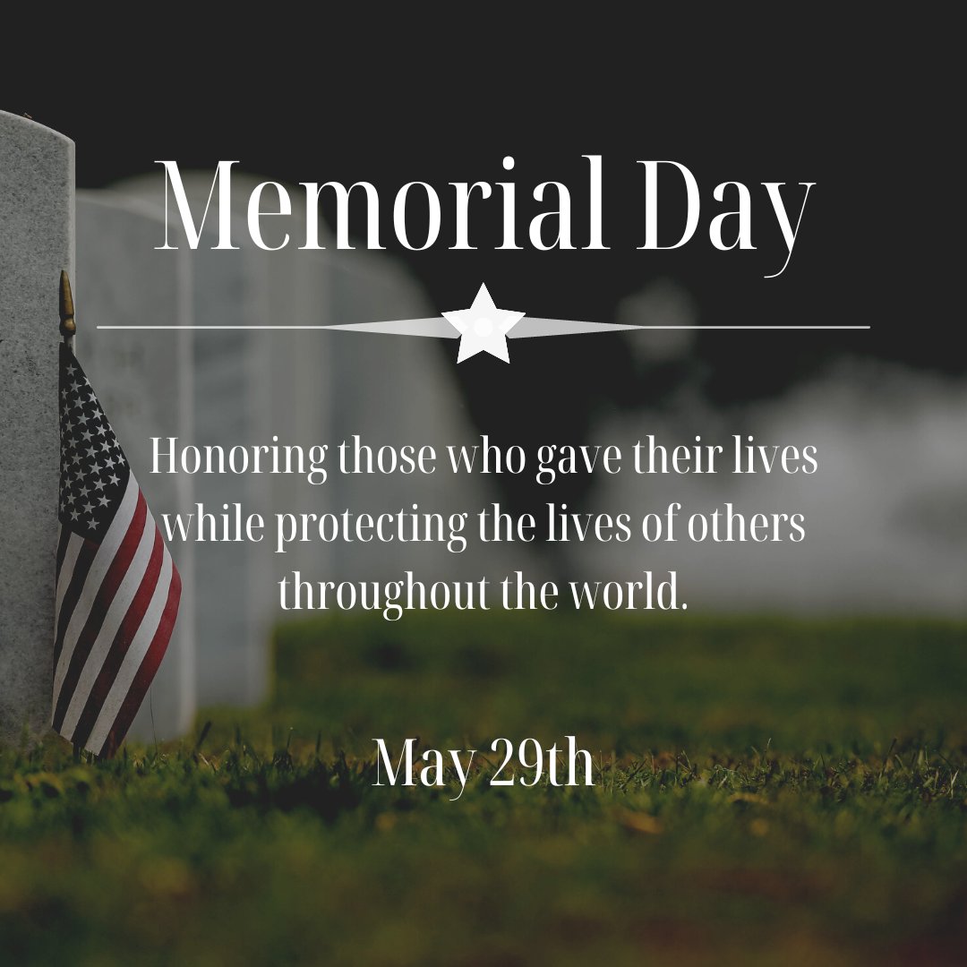 Proof_Digital's tweet photo. In honor of the men and women who died while serving in the U.S. military, visit a cemetery or memorial, hold a family gathering, participate in a parade, and remember. #memorialday https://t.co/3FqONdONDH