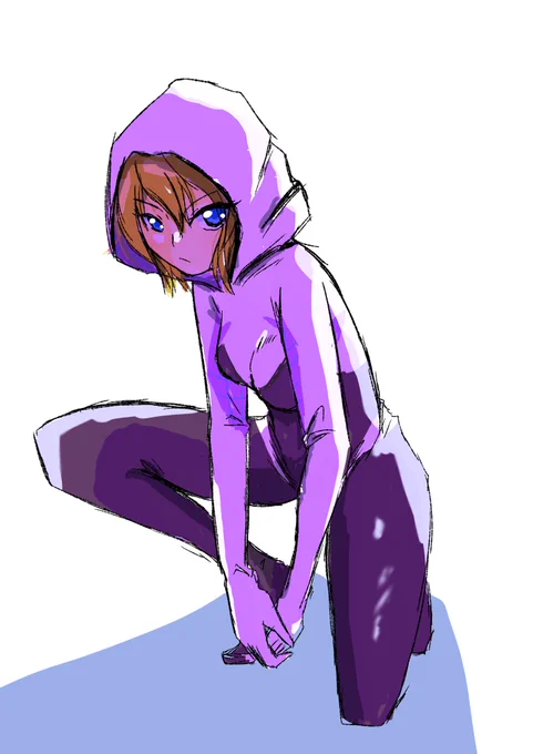 スパイダーバースやるし、久しぶりにグウェンちゃん描いたった #SpiderVerse