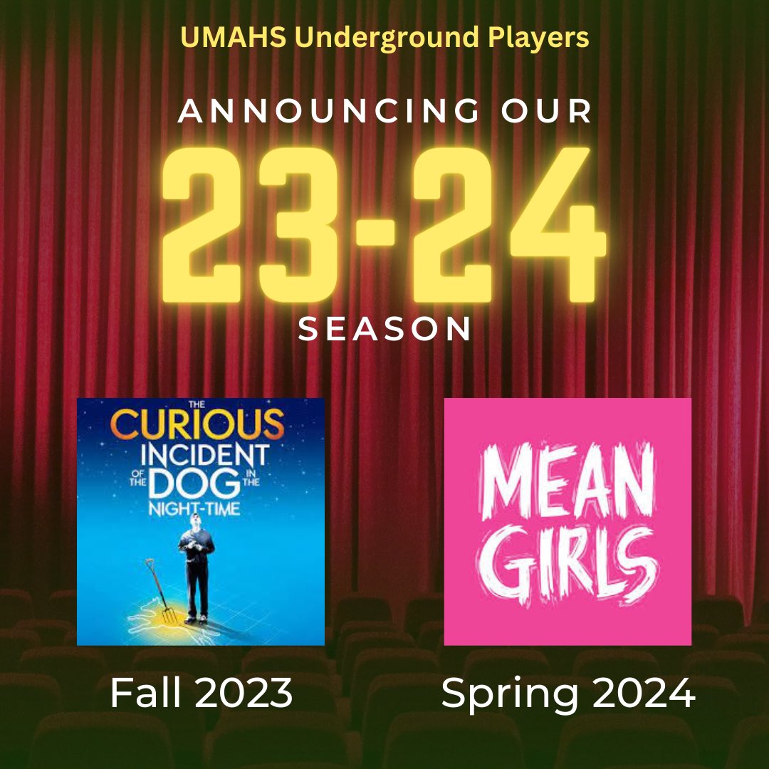 Super excited to announce the <a href="/um_underground/">Upper Merion Underground Players!</a>  23-24 season! If you wear socks, prepare to have them knocked off.

<a href="/UpperMerionSD/">Upper Merion Area School District</a> <a href="/JBauerUM/">Jonathan Bauer</a> <a href="/DrToleno/">Dr. John A. Toleno</a> @SusanSilver9 <a href="/UM_HORNSUP/">HORNS UP</a> <a href="/UMAHS_ATHLETICS/">UM Athletics & Activities</a>