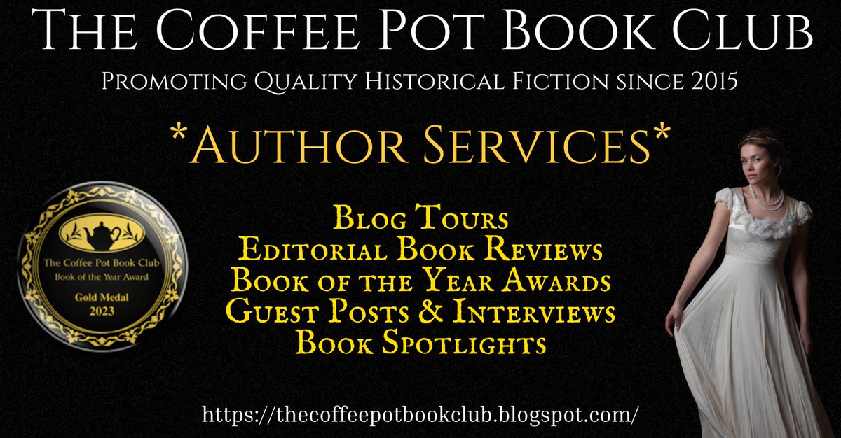 Join us at the The Coffee Pot Book Club where keen readers find quality fiction! 📚☕️

Discover our in-depth editorial reviews, exciting blog tours, our well-respected Book of the Year awards, and more!

thecoffeepotbookclub.blogspot.com/p/author-servi… 
#HistoricalFiction #WomensFiction #BookPromotion