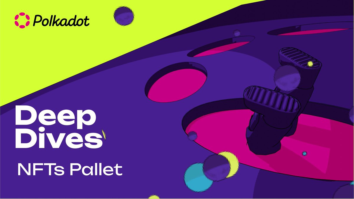 Happening now: join the latest #PolkadotDeepDive to learn all about the FRAME NFTs pallet.

Find out how it provides functionality for non-fungible tokens' management including collection creation, support for custom attributes, and more. 

📺To tune in: twitch.tv/polkadotdev