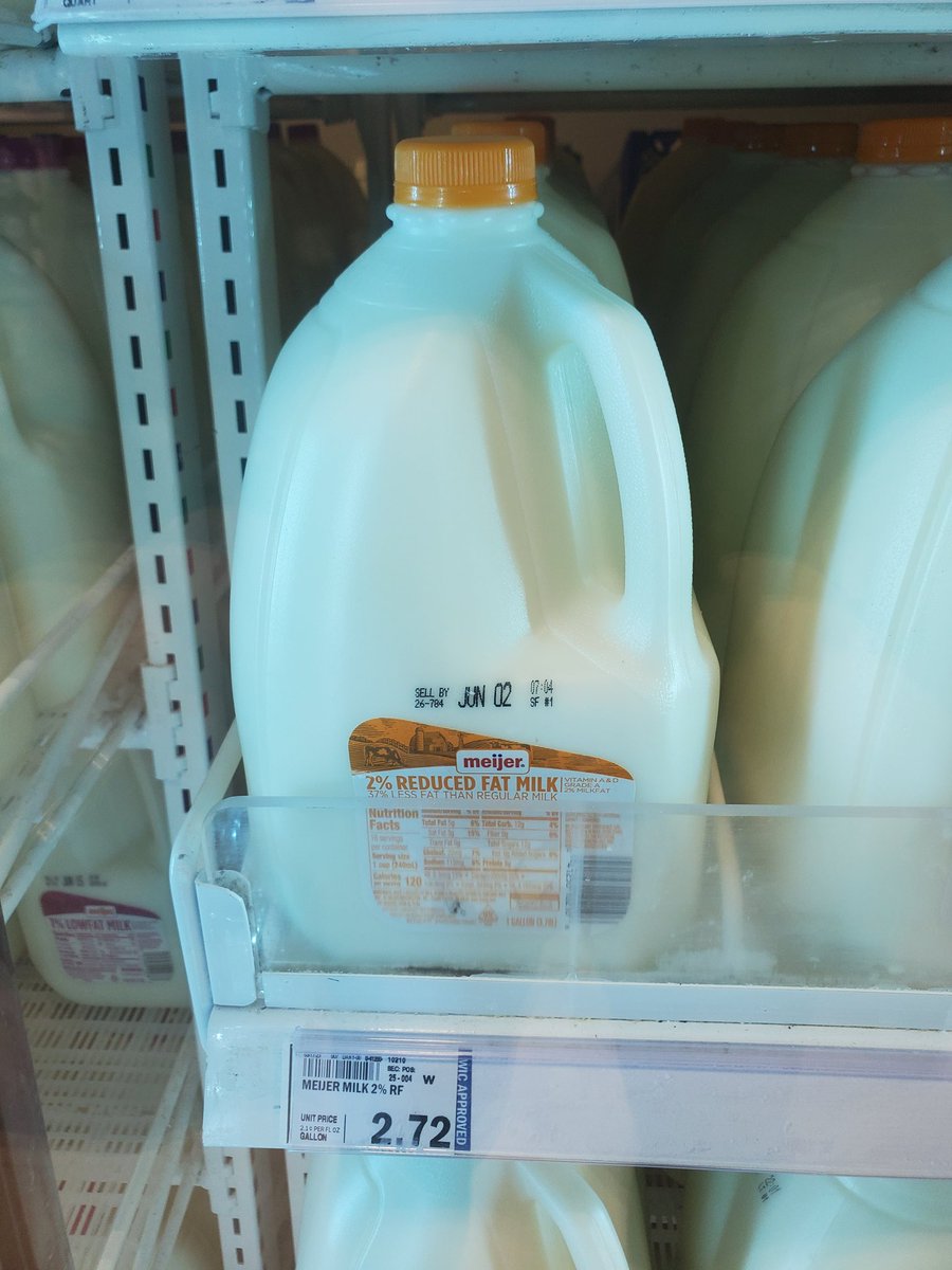 2% milk in Meijer grocery store south of Detroit.  Adjust for exchange rate and gallon/litre works out to $3.89/4L.  Unsure if this is hormone free though.