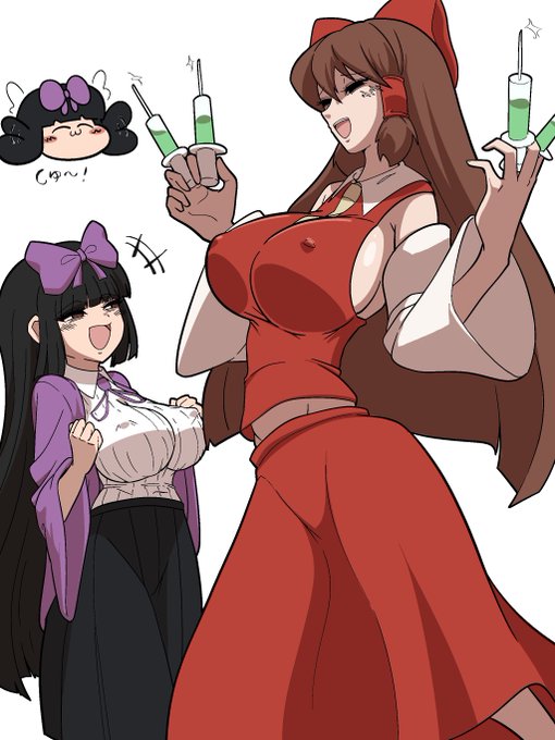 『この薬を打ち込めばみんな春画になるってホントゾ～?』
『しゅ～ん!』
「そりゃもうブリブリまみれの春画になるわよ～ ちょっと春画のレベル高いかもね～」
『楽しみゾ～』
『しゅ・・・?』 