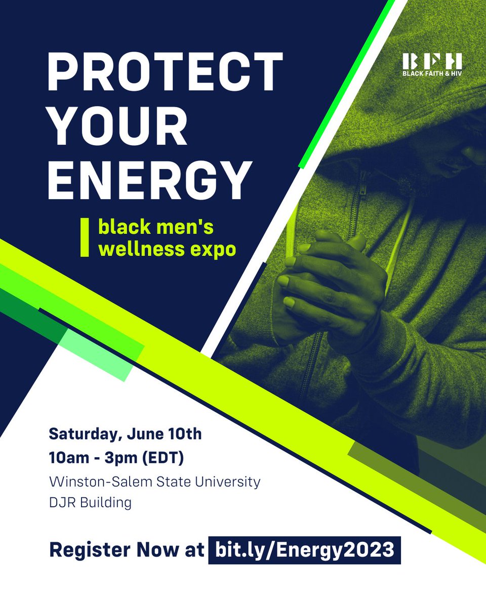 Experience the inaugural Protect Your Energy: Black Men's Wellness Expo! Engage in a day of learning, listening, and leaning in. Impactful talks, healing modalities, delicious food, and uplifting music await. It's free and open to all! Register: bit.ly/ProtectYourEne…