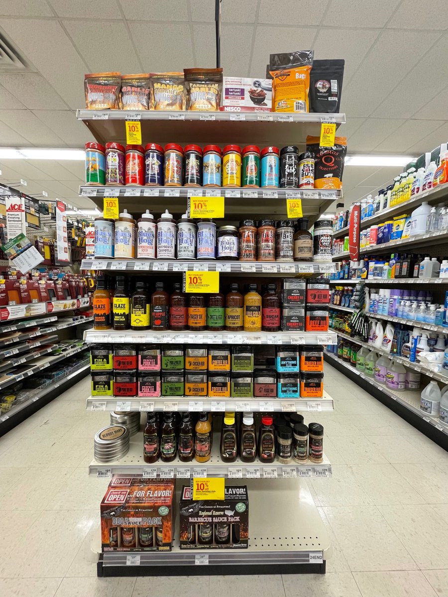 Ready for the weekend? Stop by Hometown Ace to pick up your favorite flavors.

#AceHardware #HometownAceHardware #MyLocalAce #ShopLocal #BBQ #grilling #traeger #traegerhood #traegergrills #meatchurch #croixvalley #kosmosq #blueshognation #jackdaniels #bbcharcoal #boarsnightout