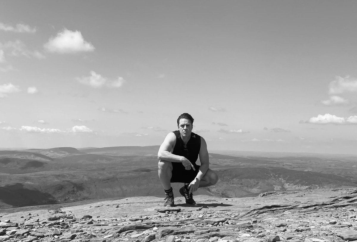 Being all I can be, present, in the now. Mountain goat mode. Blessed to have this opportunity #breacon #penyfan #hike #spacenerd