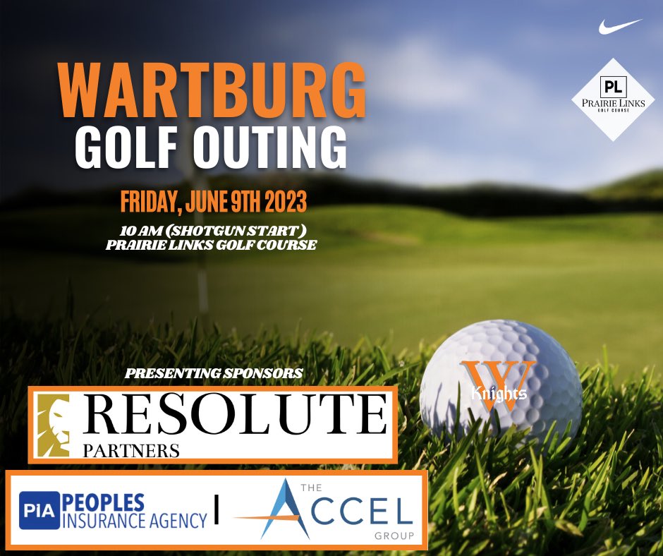 wartburgwrestle's tweet photo. Join us Friday, June 9th, at 10am. Entry fee is $125 per person. Huge thanks to our presenting sponsors, Resolute Partners, Peoples Insurance Agency, and The Accel Group. 
Contact Landon Williams with your group, or hole sponsor info or any questions landon.williams@wartburg.edu https://t.co/tVrEAAt6Vz