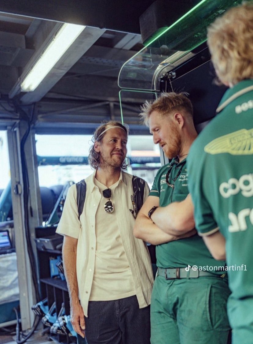 Mikey and Seb are reunited 🥹💚

#SV5 #Vettel #MonacoGP