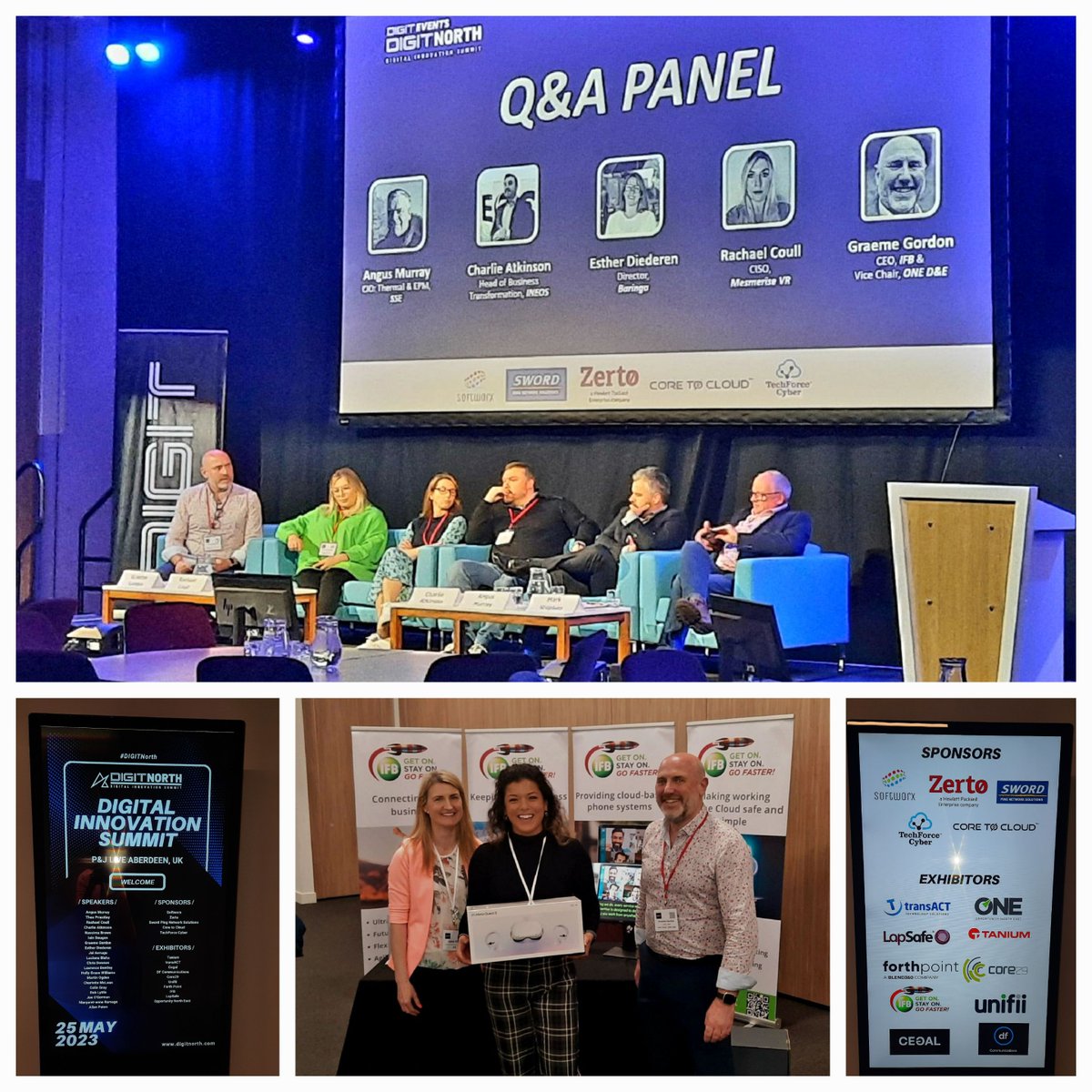 IFB_LTD's tweet photo. Out with #TeamIFB at #DigitNorth yesterday!
Great to see Tech event being organised in #Aberdeen and providing a great platform for businesses, technology leaders and IT providers!
#AI #DataScience #Metaverse #DigitalTransition #Upskilling #connectivity #cybersecurity #cloud https://t.co/rBfpgvwP8s