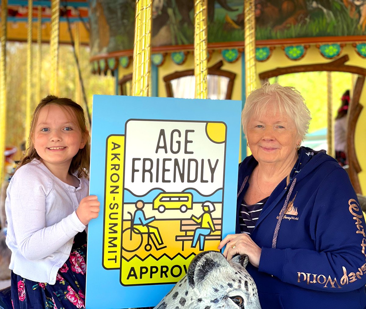 Today the Akron Zoo became the first zoo in Ohio &amp; first organization in Summit County to receive the Age-Friendly Seal of Approval from @bbb_Akron. We have met certain criteria, which ensures accessibility &amp; quality service for older adults. Details at bit.ly/3qelbEt.