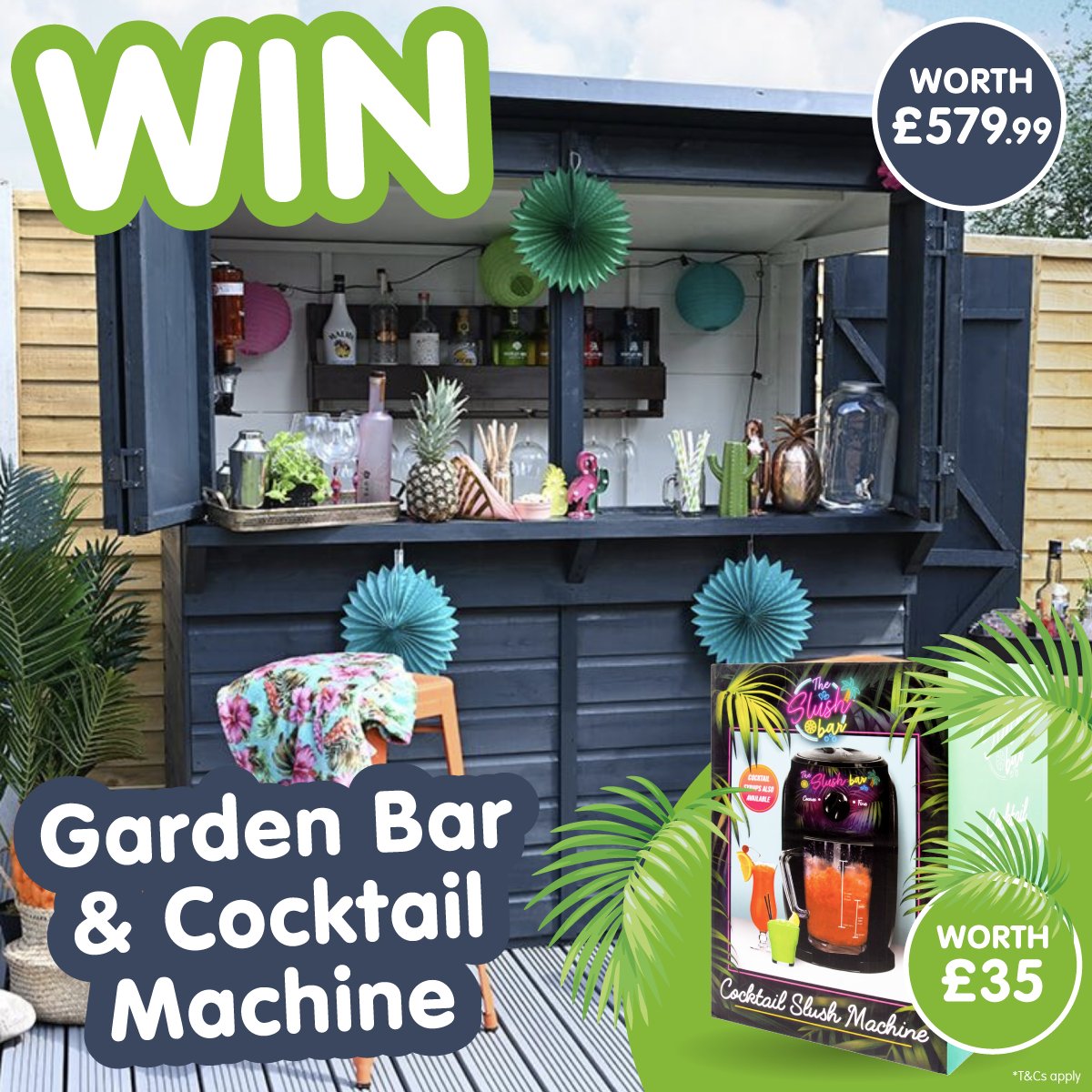 bmstores's tweet image. 🌿 #COMPETITION TIME 🌿

We're making the most of the sunny weather by giving you a chance to #WIN this Garden Bar &amp;amp; Cocktail Machine worth more than £600!

For a chance to #WIN, simply;

1) FOLLOW US
2) RT
3) COMMENT #BMGardenBar

Competition ends 9am 31/5/23