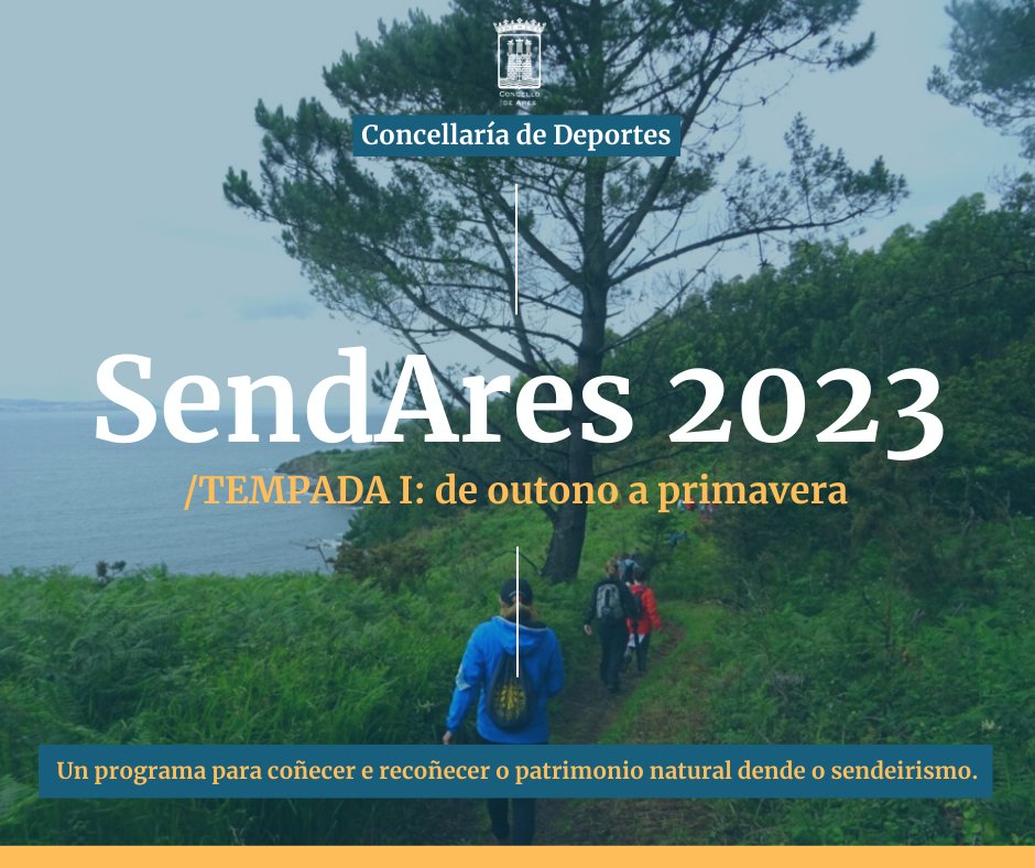 ConcellodeAres's tweet photo. ℹ️ O #SendAres pon en marcha a última ruta da tempada 22-23
➡️ O programa de sendeirismo municipal terminará cunha ruta polo #GolfoArtabro, cun percorrido pola costa dende #Ares a #Chanteiro
#ConcellodeAres #ViveoDeporteViveAres #SendAres2023
https://t.co/Hz8XuywF7Z https://t.co/REaoZJkVPF
