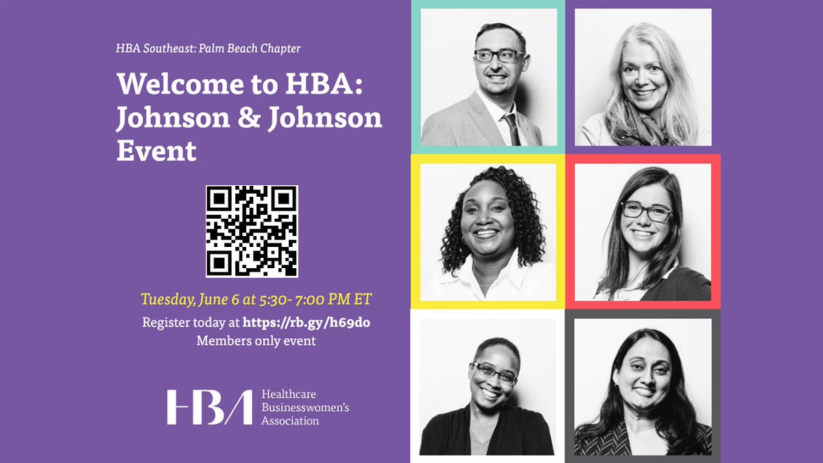 Join HBA Palm Beach for an evening of networking. Learn about the HBA, make new contacts, and say hello to fellow friends and colleagues from the Palm Beach region. <a href="/JNJNews/">Johnson & Johnson</a> 
ow.ly/RY5X50OwPYq

#HBAimpact #HBAsoutheast #HBAPBeach