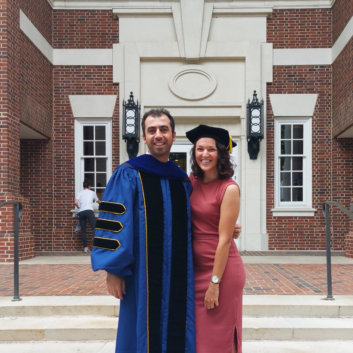 gigglebeb's tweet photo. I was just in it for the hat the entire time #PhDone https://t.co/h7jBdB91bd