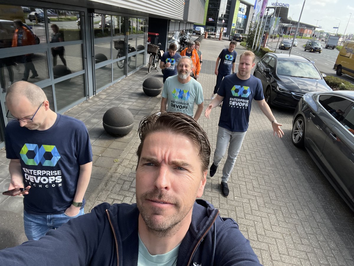 Martijn_van_Tol's tweet photo. On our way to... 🥁 Preparation for something REALLY COOL! 😎 We can't reveal everything yet... 🤐 Website and socials are currently being set up... 🛠️#SafeTheDate will follow soon... 📅 I'd say: STAY TUNED IF YOU'RE IN THE #DEVOPS-world!!! 🧨 https://t.co/bxtl4uHE2Z