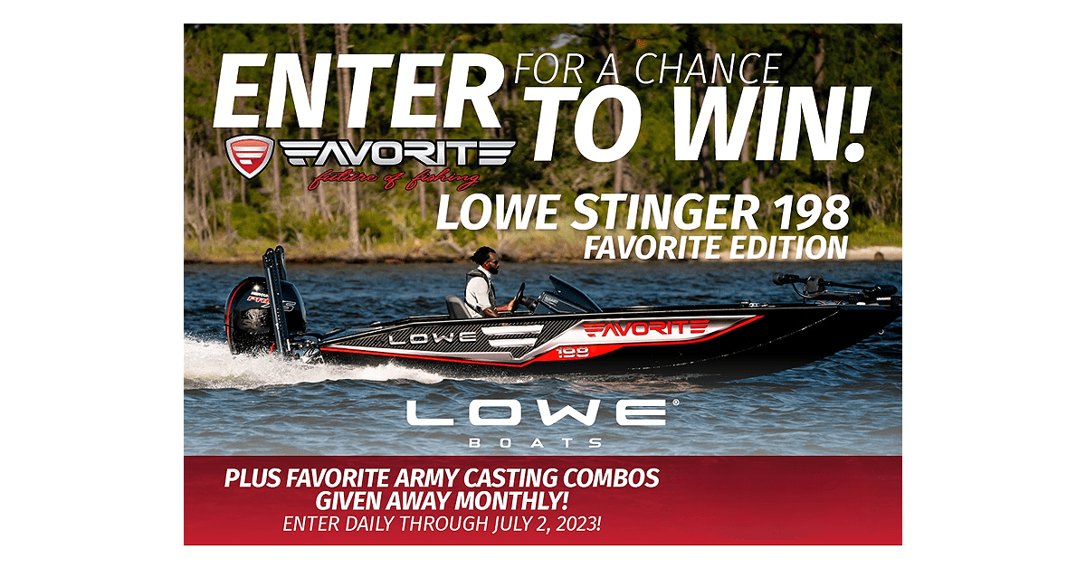 🚤 Ready to make a splash? 💦 Enter the 2023 MLF Lowe Stinger Bass Boat Giveaway! 🎣 Win a bass boat valued at $49K and fishing gear. Daily entries, ends 7/2, US only. 👉 goldengoosegiveaways.com/2023-mlf-lowe-… 

#BoatGiveaway #FishingGear #WinBig #Sweepstakes #DailyEntry