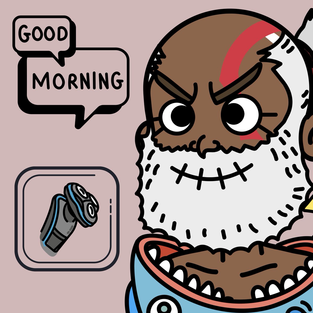 BeardsleyBros's tweet photo. @mung0x @pudgypenguins GM mungo! We have avatars stuck in fish as well XD https://t.co/0BUz3TopWH