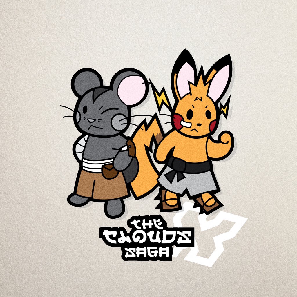 clouds_saga's tweet photo. The Clouds Saga X Pokémon! ⚡️

Pikachu has entered through the mysterious rift and teamed up with Ham Lee!

Print available now! ✨
https://t.co/8Yw1sVXbS3 https://t.co/IOsjbVEHEp