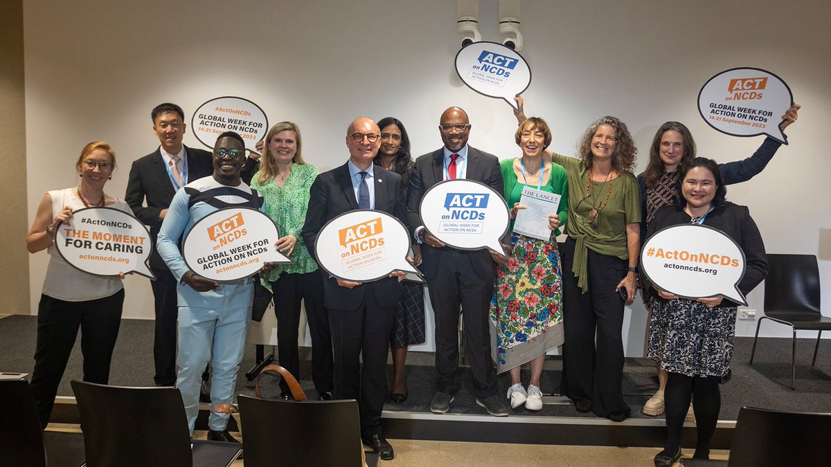 katiedain1's tweet photo. At #WHA76 two NCD Alliance events gathered global leaders and magnified the voices of people living with #NCDs. The vital message resonated loud and clear: NCD prevention and care must be included in Universal Health Coverage discussions. Follow @ncdalliance to learn more https://t.co/esUyfmg1oq
