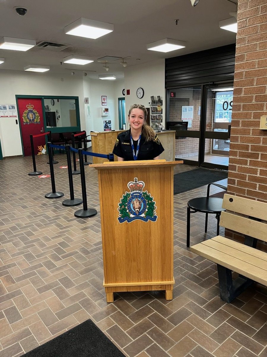 RCMPNB's tweet photo. #CodiacRegionalRCMP would like to welcome #NBCC student Karissa Heurkens for a three-week workplace practicum while she learns various aspects of policing in the #Codiac communities. Thank you for your interest Karissa, and thank you #NBCC for your partnership! https://t.co/ma3s7VNQSz