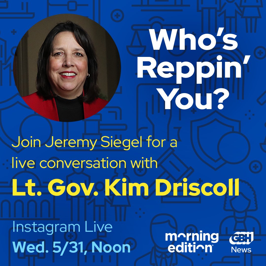MASSACHUSETTS: What questions do you have about what politicians really do?

I’m launching a <a href="/GBHNews/">GBH News</a> live interview series on <a href="/instagram/">Instagram</a> where we’ll ask Qs that go beyond politics, like what time a Rep wakes up or what a Lieutenant Governor is.

First up—<a href="/MassLtGov/">Lt. Governor Kim Driscoll</a> Kim Driscoll!