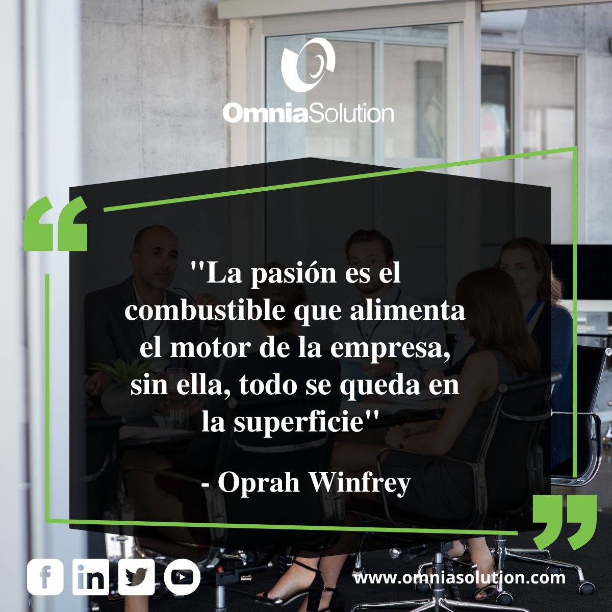 osolutionsac's tweet image. 🙌 ¡Buen fin de semana para todos! 😊

&quot;La pasión es el combustible que alimenta el motor de la empresa, sin ella, todo se queda en la superficie&quot; - Oprah Winfrey

#OmniaSolution #ValorOS  #pasión
