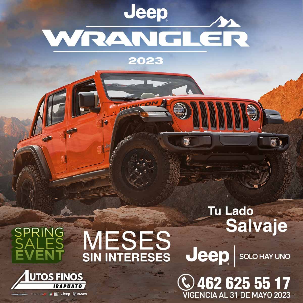 AutosIrapuato's tweet photo. Conquista lo imposible en el primer y origina SUV todo terreno, JEEP #wrangler 
❗Aparta el tuyo en Autos Finos de Irapuato❗ 
📍Prol. Guerrero #1850 Col. U Modelo del IMSS
📱 462 625 55 17
⏰ Lun-Vie 9:00 am a 8:00 pm, Sáb 9:00 am a 6:00 pm y Dom 11:00 am a 5:00 pm https://t.co/ezhNWyc6HE
