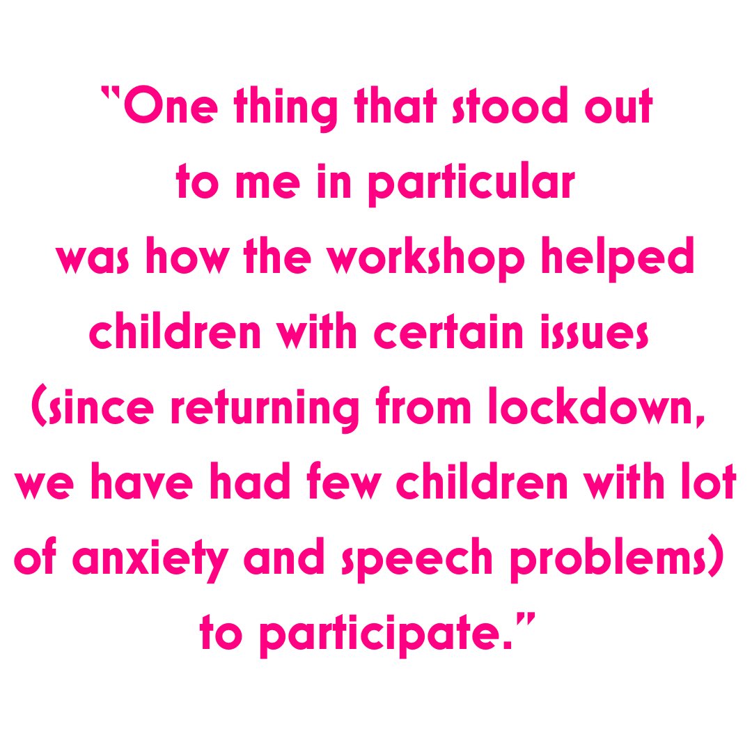We’ve had some really lovely feedback from our workshops exploring Mrs Armitage on Wheels in primary schools this week!
