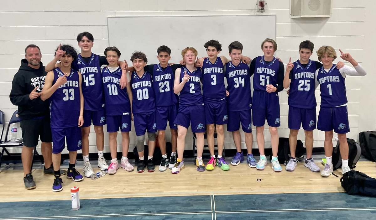 Couldn’t be prouder of these guys! Capped off an incredible season by winning in the finals! Such a fun, dedicated, and hard working bunch! Couldn’t have asked for a better group!
🥇🏆 🏀 

#WeAreCBE #ABed #WeTheWest #GoRaptors #RaptorsBasketball