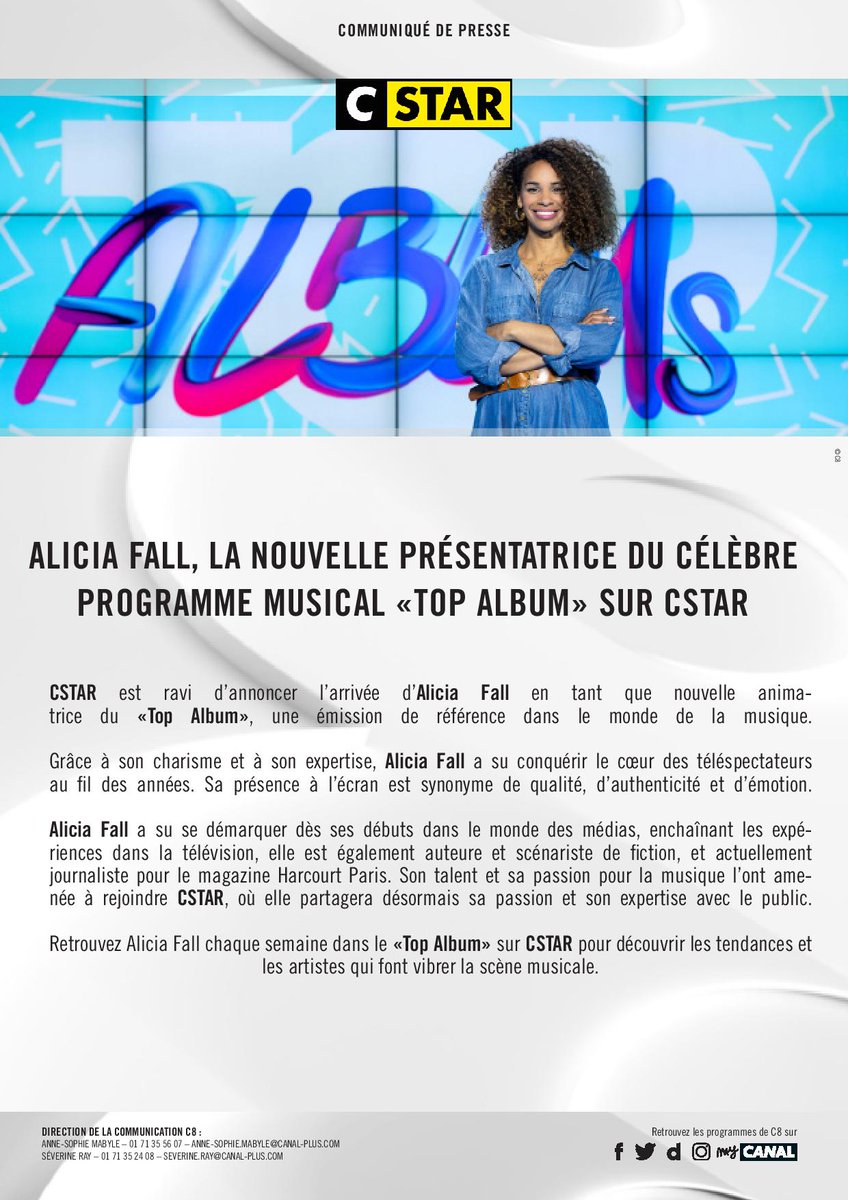 The_best_man_57's tweet image. ALICIA FALL- LA NOUVELLE PRÉSENTATRICE DU CÉLÈBRE PROGRAMME MUSICAL "TOP ALBUM" SUR CSTAR.
#AliciaFall #TopAlbum #Cstar