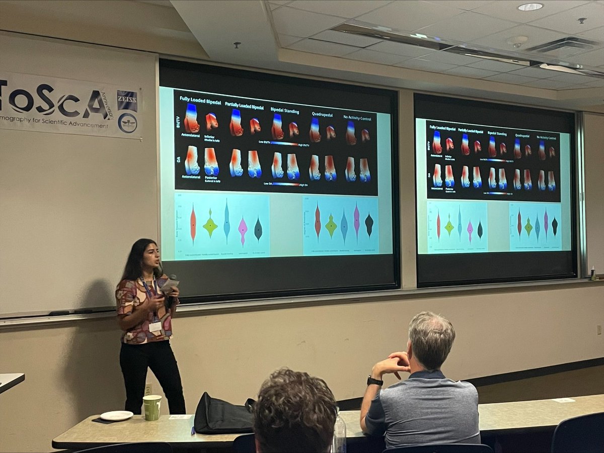 This week, Susan Mitch-Perrine, Jordan Wilson, Megan Veltri, and America Campillo are at the Tomography for Scientific Advancement in North America and the Non-Clinical Tomography Users Research Network (ToScANA) conference at the University of Texas at Austin! #bioanth